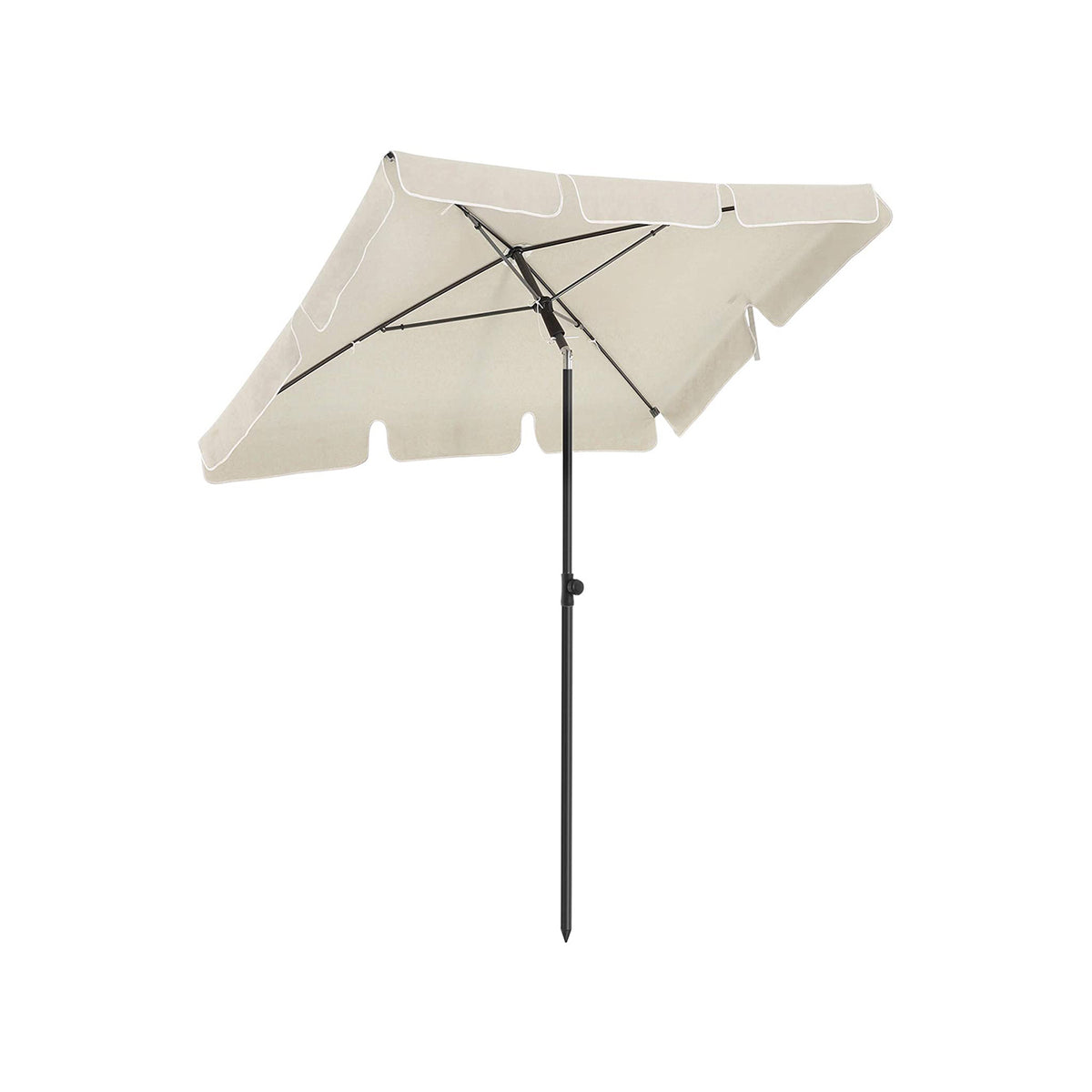 Sonnenschirm 180 x 125 cm Beige