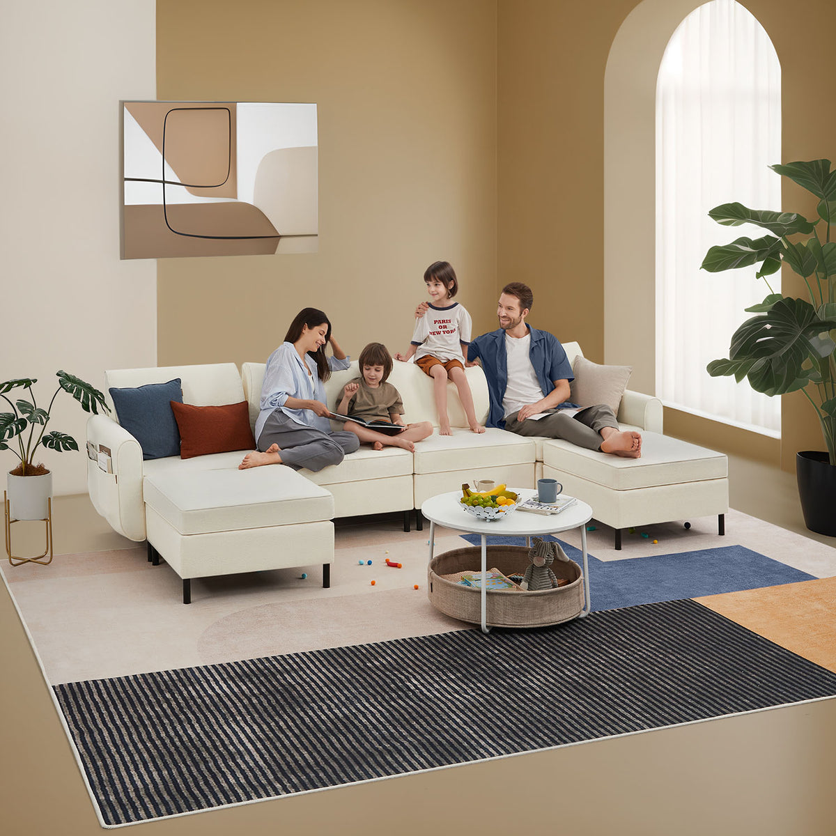 COMBIE Kollektion - 6 Teile Modulares Sofa